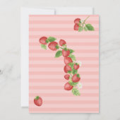 Aardbeien Baby shower Kaart (Achterkant)