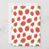 Aardbeien Baby shower Kaart (Achterkant)