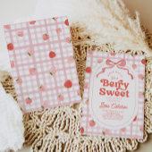 Aardbeien Baby shower Kaart