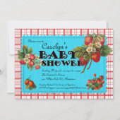 Aardbeien Baby shower Kaart (Voorkant)