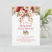 Aardbeien Baby Shower Kaart (Staand voorkant)