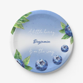 Aardbeien Baby shower Papieren Bordje