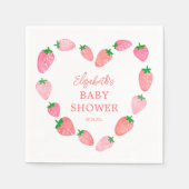 Aardbeien Baby shower Servet (Voorkant)