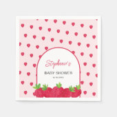 Aardbeien Baby shower Servet (Voorkant)