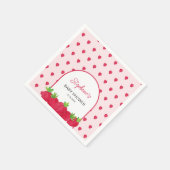 Aardbeien Baby shower Servet (Hoek)