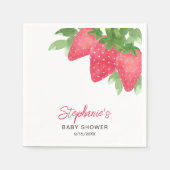 Aardbeien Baby shower Servet (Voorkant)