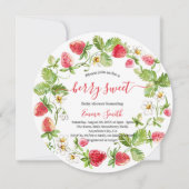 Aardbeien Baby shower Summer Berry Sweet Kaart (Voorkant)