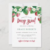 Aardbeien Baby shower Summer Berry Sweet Kaart (Voorkant)