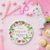 Aardbeien Baby shower Summer Berry Sweet Papieren Bordje (Feest)