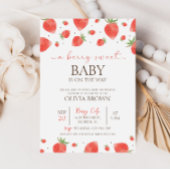 Aardbeien Baby shower | Uitnodiging van Berry Swee