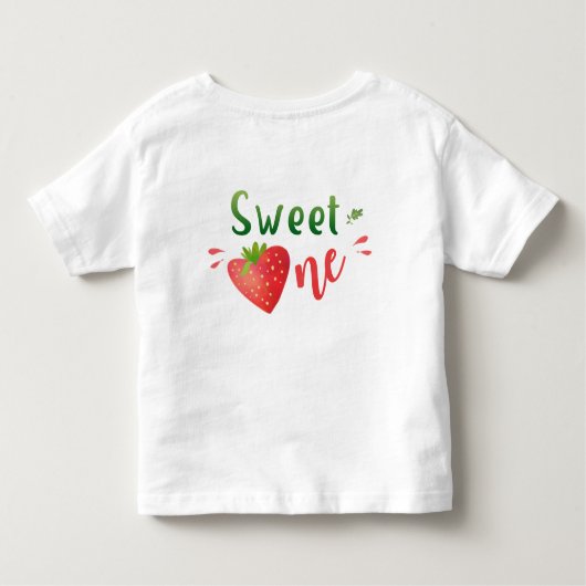 Aardbeien baby t-shirt Berry, shirt (Achterkant)