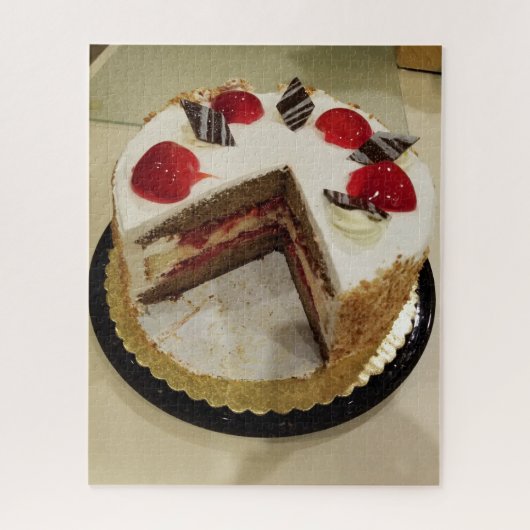 Aardbeien Banaan Atoom Cake Legpuzzel (Verticaal)