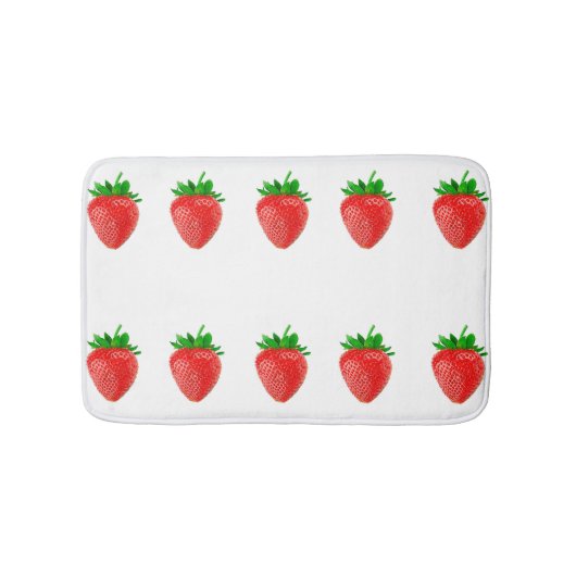 aardbeien Bath Mat (Voorkant)