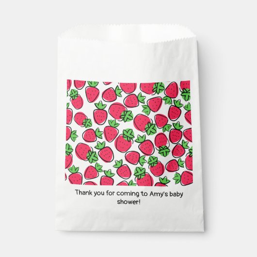 Aardbeien Bedankzakje (Voorkant)