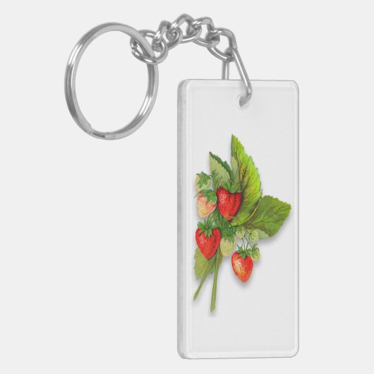 aardbeien, Bericht op rug Sleutelhanger (Voorkant Links)
