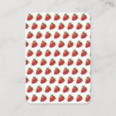 Aardbeien, Berry Eerste Verjaardag Handout Tickets (Achterkant)