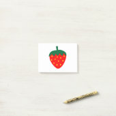Aardbeien Berry Fruit Summer Red Post-it® Notes (Op bureau)