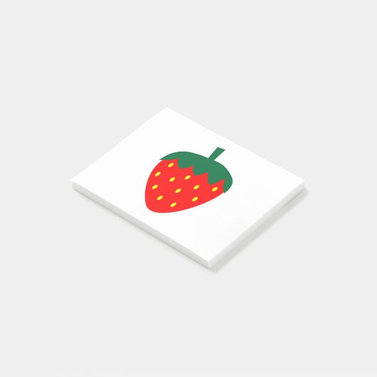 Aardbeien Berry Fruit Summer Red Post-it® Notes (Schuin)