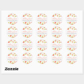 Aardbeien Berry Sweet Baby shower Favor Ronde Sticker (Vel)