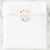 Aardbeien Berry Sweet Baby shower Favor Ronde Sticker (Tas)