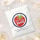 Aardbeien Berry Sweet Birthday Baby Girl Kinderen Bedankzakje (Geknipt)