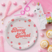aardbeien Berry Sweet Birthday Summer Papieren Bordje (Feest)