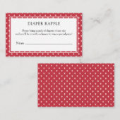 Aardbeien Berry Sweet Diaper Raffle Informatiekaartje (Voorkant / Achterkant)