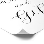 Aardbeien Berry Sweet Kaarten en geschenken teken Poster (Hoek)