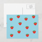 Aardbeien Blauw Briefkaart (Voorkant / Achterkant)