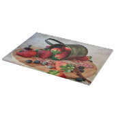 aardbeien Blauwbessen, vruchten en zoetwaren Snijplank (Hoek)