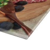 aardbeien Blauwbessen, vruchten en zoetwaren Snijplank (Hoek)