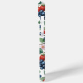 Aardbeien Blauwe bessen en Vlinders Bloemen Case-Mate iPhone Case (Achterkant / Links)