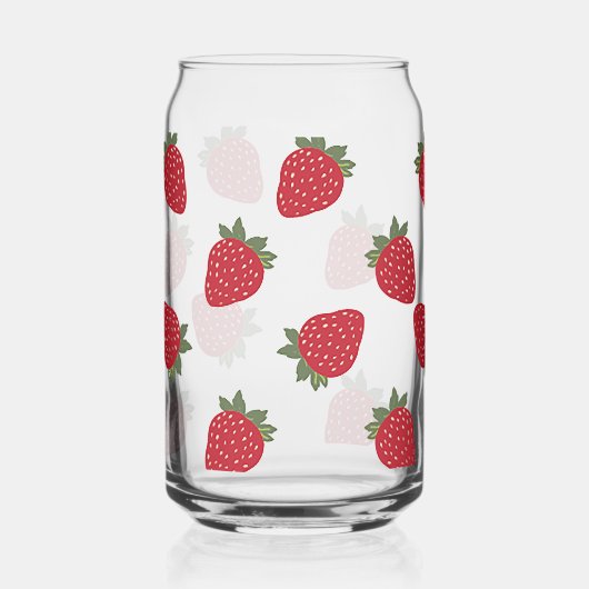 Aardbeien Blikvorm Glas (Links)