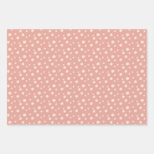 Aardbeien, Bloemen en Abstract Patroon Thema Inpakpapier Vel (Voorkant 3)