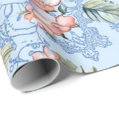 Aardbeien & Bloemen Patroon Cadeaupapier (Rol Hoek)