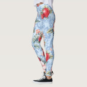 Aardbeien & Bloemen Patroon Leggings (Links)