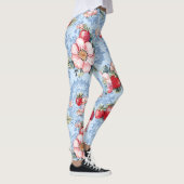 Aardbeien & Bloemen Patroon Leggings (Rechts)