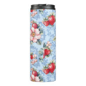 Aardbeien & Bloemen Patroon Thermosbeker (Achterkant)