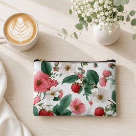 Aardbeien Bloemige Cottagecore Etui