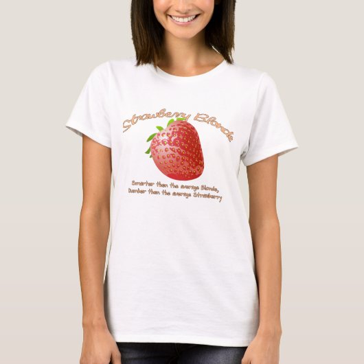 Aardbeien Blonde T-shirt (Voorkant)