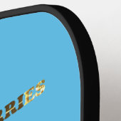 Aardbeien Blues Pickleball Paddle (Links Detail)