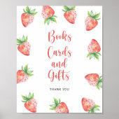 Aardbeien - boeken kaarten en geschenken poster (Voorkant)