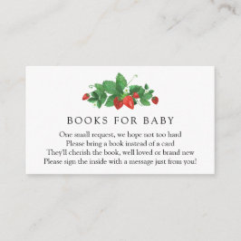 Aardbeien Boeken voor Baby Enclosure Kaart