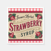 Aardbeien Boerderij Servet (Voorkant)