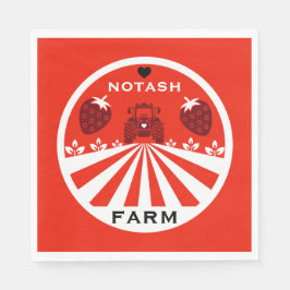 aardbeien Boerderij winkel Servet