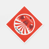 aardbeien Boerderij winkel Servet (Hoek)