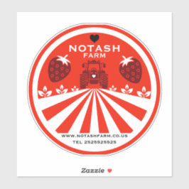 aardbeien Boerderij winkel Sticker