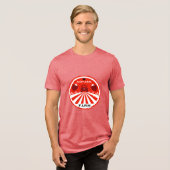 aardbeien Boerderij winkel Tri-Blend Shirt (Voorkant volledig)