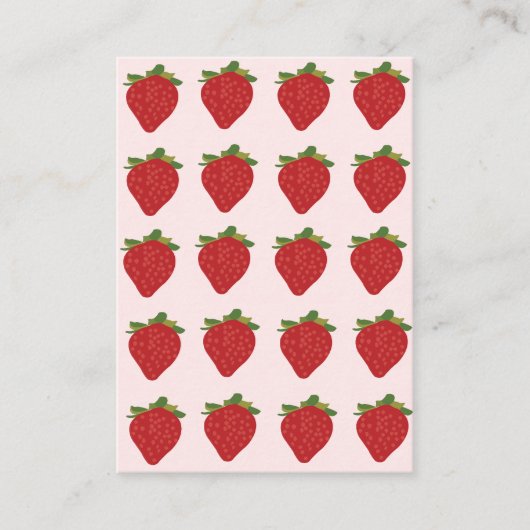 Aardbeien Boerderijen Aardbeien Visitekaartje (Voorkant)