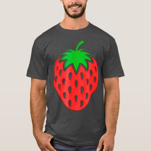 Aardbeien borduurwerk    ziet er gaaf uit en t-shirt